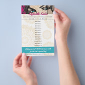 Prijslijst van tekenaar met speciale stijl schoonh flyer (Hand)