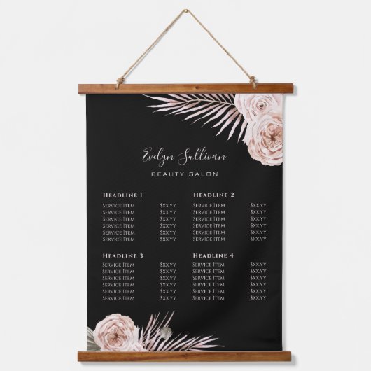 Prijslijst van tropische rozen hangende tapijten hangend wandkleed (Voorkant)