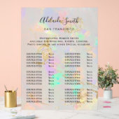 prijslijst van witte opaal acryl bord (Huwelijk)