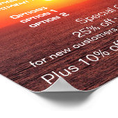 Prijslijst van zonnepanelen en zout poster (Hoek)