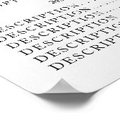Prijslijst Vintage Schoonheidssalon Poster (Hoek)