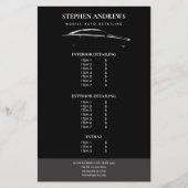 Prijslijst voor automatische reparatie met automat flyer (Voorkant)