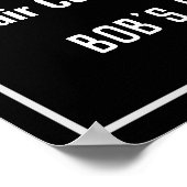 Prijslijst voor Barber-winkels Poster (Hoek)