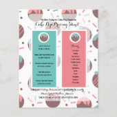 Prijslijst voor Cake Pop-bedrijfslogo Flyer (Voorkant)