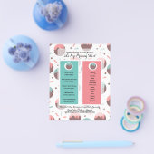 Prijslijst voor Cake Pop-bedrijfslogo Flyer (Enkel)