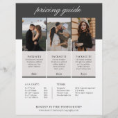 Prijslijst voor gezinsfotografie Verkoopblad Flyer (Voorkant)