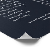 Prijslijst voor helderziende medium en tarotlezer poster (Hoek)