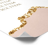 Prijslijst voor ivoor Blush Agate Poster (Hoek)