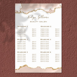 Prijslijst voor ivoor Blush Agate Poster