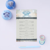 Prijslijst voor juwelen reparatie met mousserende  flyer (Enkel)