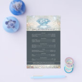 Prijslijst voor juwelen reparatie met mousserende  flyer (Enkel)