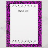 Prijslijst voor kapsalon flyer (Voorkant)