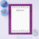 Prijslijst voor kapsalon flyer (Enkel)