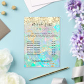 prijslijst voor opaal-ontwerp acryl uitnodigingen (Insitu (Huwelijk))