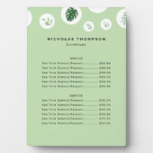 Prijslijst voor professionele introductiegereedsch fotoplaat (voorkant)