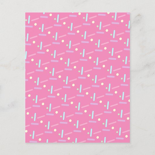 Prijslijst voor Roze Cake Pop Zakelijk Logo met Sp Flyer (Achterkant)