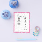 Prijslijst voor Roze Cake Pop Zakelijk Logo met St Flyer (Enkel)