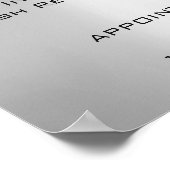 Prijslijst voor uitbreiding van wimpers Makeup Eye Poster (Hoek)