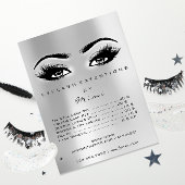 Prijslijst voor uitbreiding van wimpers Makeup Eye Poster