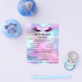 Prijslijst voor wimpers glitter make-up artiest Bl Flyer (Enkel)