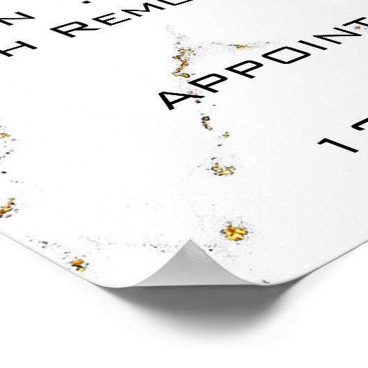 Prijslijst voor witte gouden make-up oog wimpers e poster (Hoek)