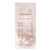 prijslijst voor zonnebloemen reclamekaart (Voorkant)