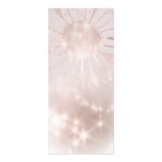 prijslijst voor zonnebloemen reclamekaart (Achterkant)