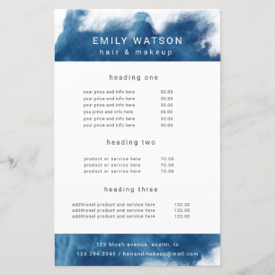 prijslijst voor zoutblauw rookeffect