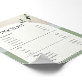 Prijslijstmonster Poster (Hoek)