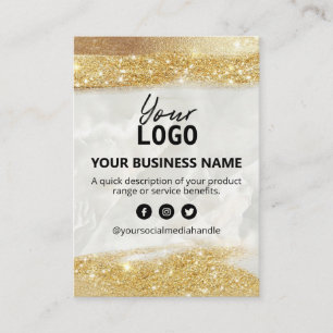 Prijslijstproductassortiment Ingrediënten Gold Gl Visitekaartje