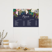 Prijsmenu haar schoonheidssalon kapster poster (Keuken)