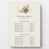  prijsmenu voor bijen Rustige honingbijen Fotoplaat (voorkant)