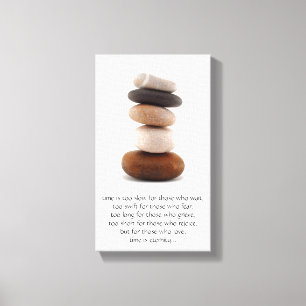 PRIJSOPGAVE; tijdstip... Canvas Afdruk
