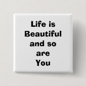 prijsopgave; vierkante button 5,1 cm (Voorkant)