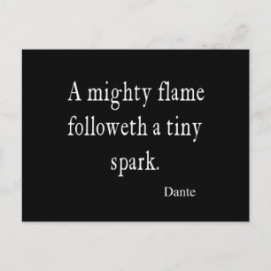 prijsopgave voor dante Mighty Flame Tiny Spark Briefkaart