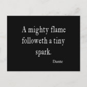 prijsopgave voor dante Mighty Flame Tiny Spark Briefkaart (Voorkant)