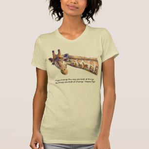 Prijsopgave voor de Waterverf van de zomerGiraffe T-shirt