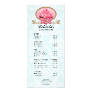 Prijsopgave voor eBay Cupcake Reclamekaart