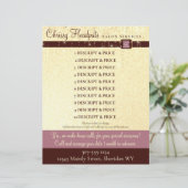 Prijsopgave voor faux glitter jewel briefhoofd (Staand voorkant)