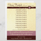 Prijsopgave voor faux glitter jewel briefhoofd (Voorkant / Achterkant)