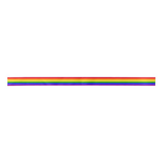 PRIJSOPRIJSCOLORS RAINBOW FLAG SATIJNEN LINT (Voorkant)