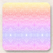 Prijspatroon ombre roze goud paars bier onderzetter (Voorkant)
