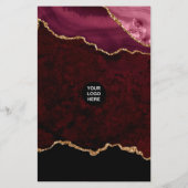 Prijsstelling van edelsteen in Bourgogne en Gold A Flyer (Achterkant)