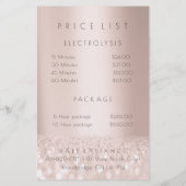 Prijstlijst Roze Glitter Electrolyse2 Flyer (Achterkant)