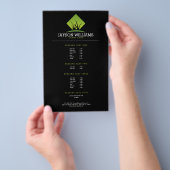 Prijstlijst voor modern gazononderhoud/ landschaps flyer (Hand)