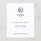 Prijsveer van de moderne elegante salon flyer (Achterkant)