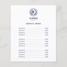 Prijsveer van de moderne elegante salon flyer