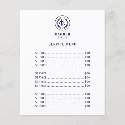 Prijsveer van de moderne elegante salon flyer (Voorkant)