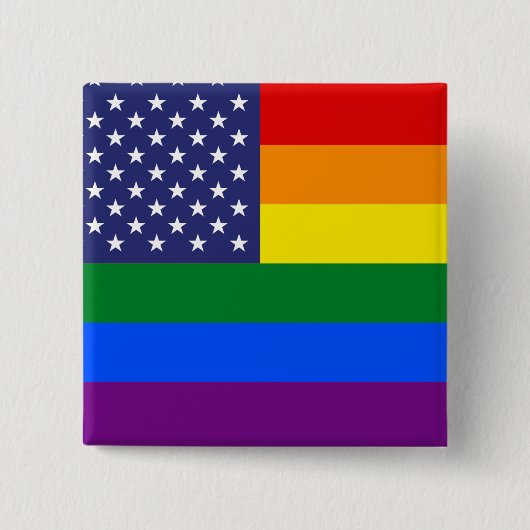 "PRIJSVERVLAG VOOR GAY" VIERKANTE BUTTON 5,1 CM (Voorkant)