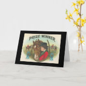 Prijswinnaars feliciteren uw winnaars kaart (Gele Bloem)